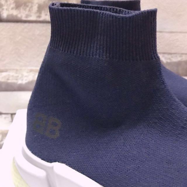 BALENCiAGA WMS SPEED TRAiNERS Stretch Mesh High Top