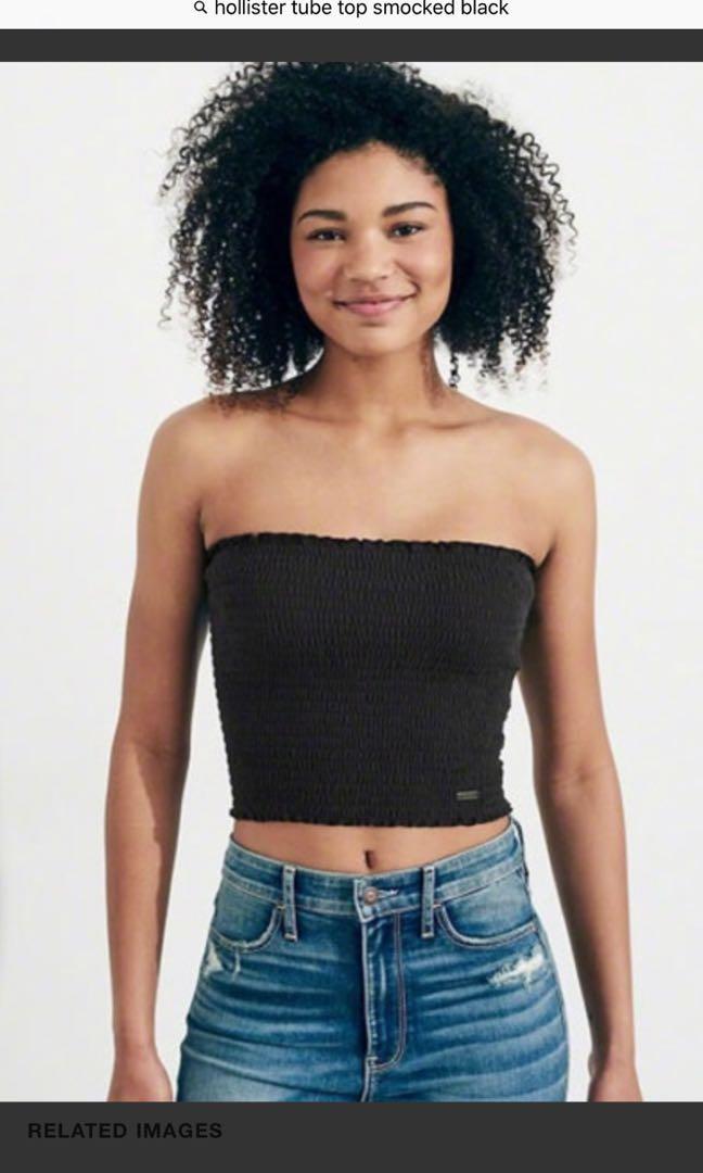 black tube top hollister