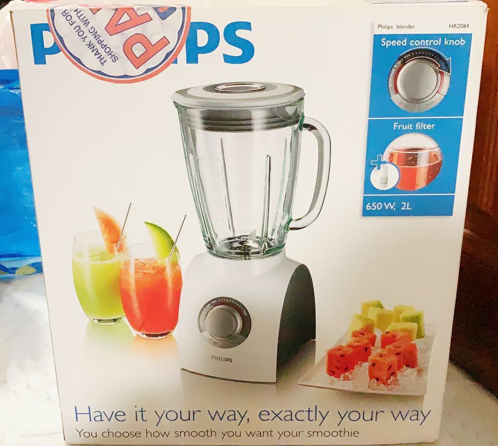 Blender perfect for smoothies 650 Watts 2litres Glass Jug, TV