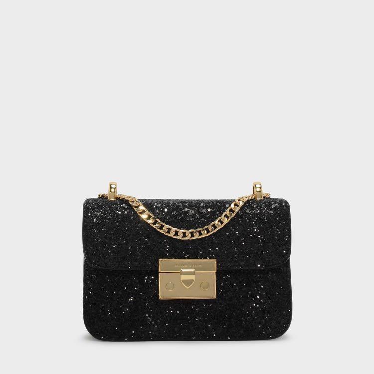 charles and keith glitter bag