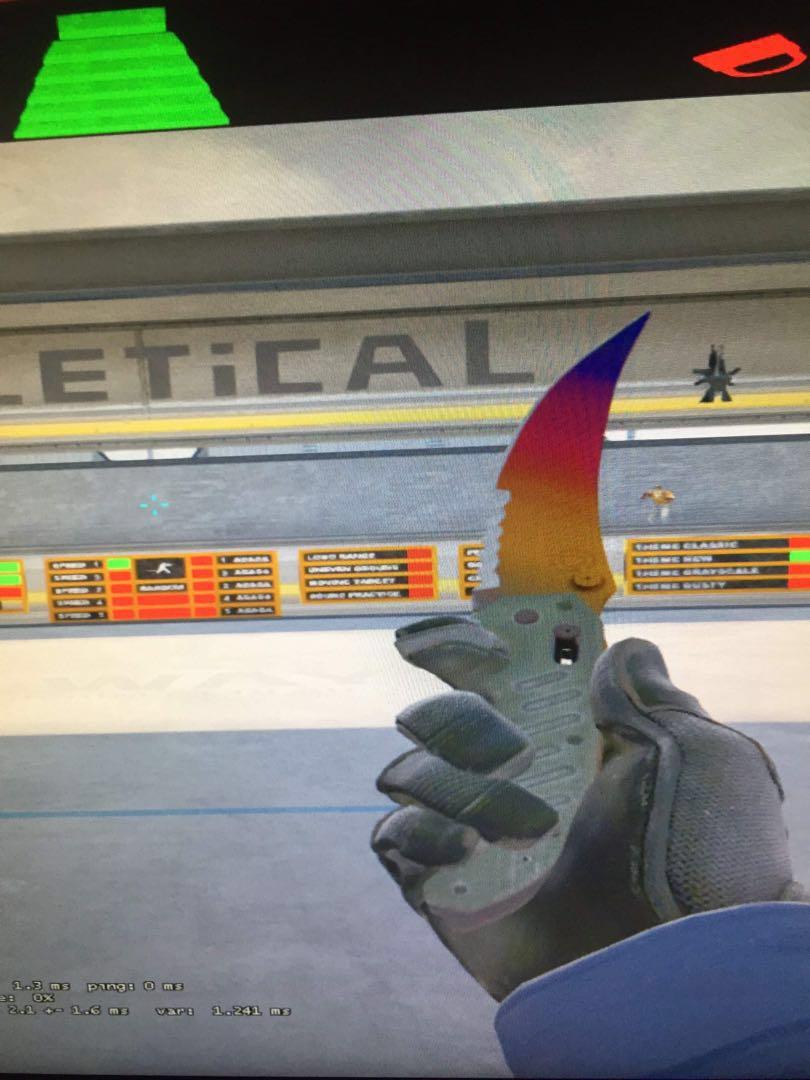CS:GO Flip Knife Fade 95%, Video Gaming, Gaming Accessories, Game Gift ...