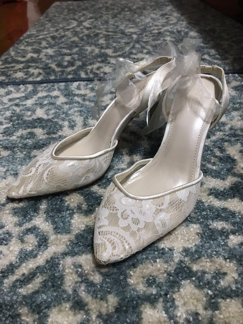 davids bridal lace shoes