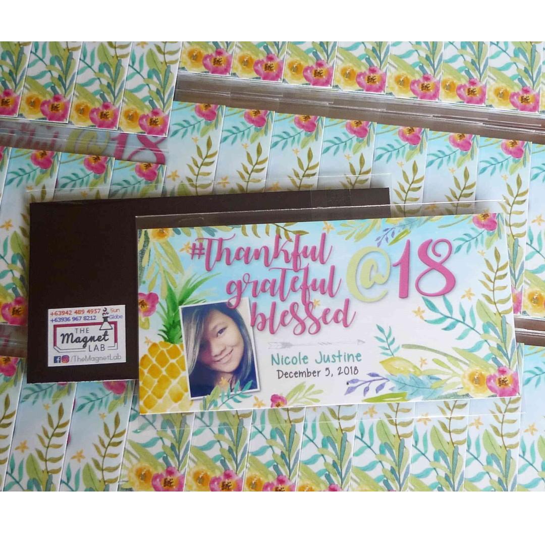 Debut Ref Magnet Souvenir High Quality Custom 18th Birthday Giveaways Or Invitation Design Craft Others On Carousell