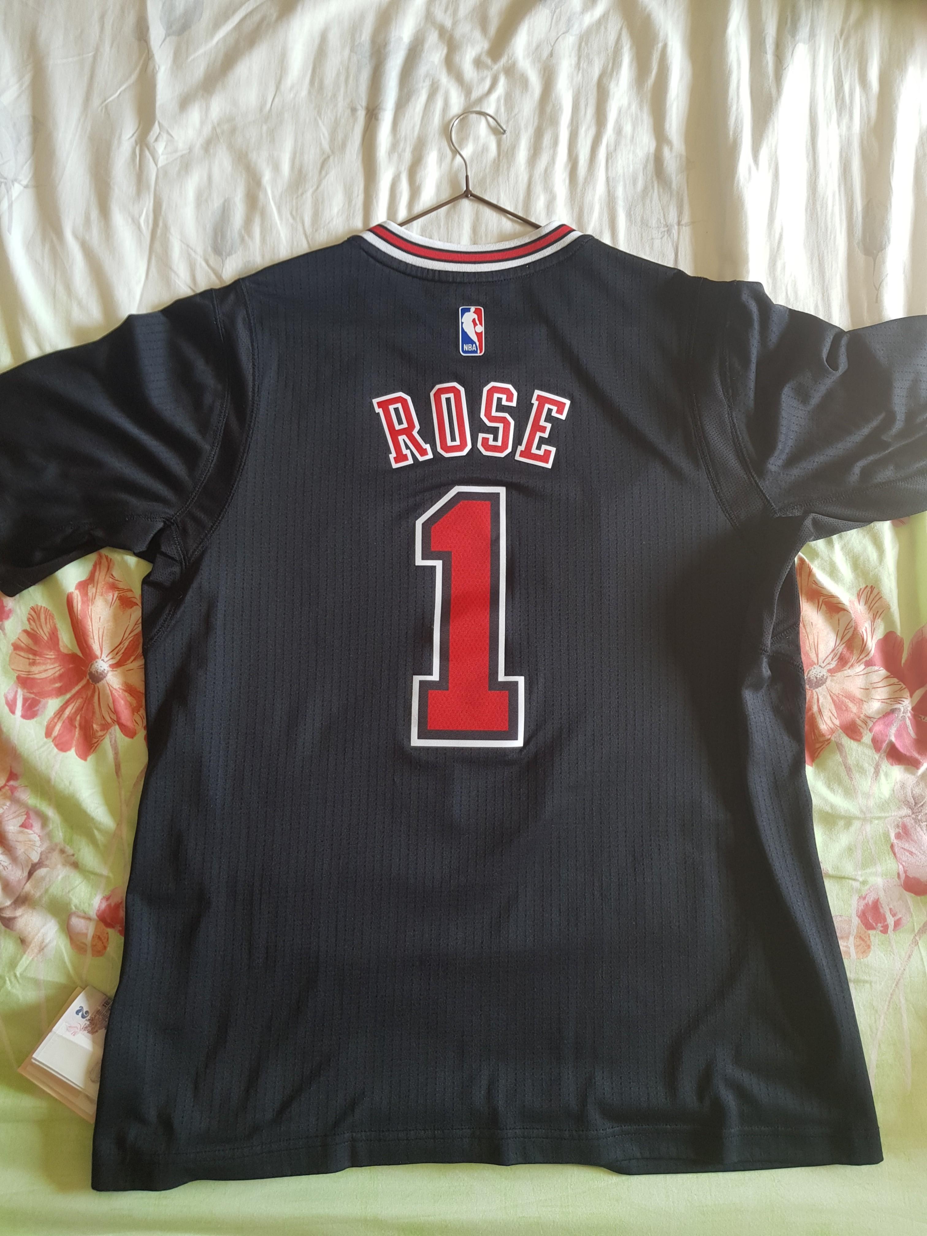 derrick rose sleeve jersey