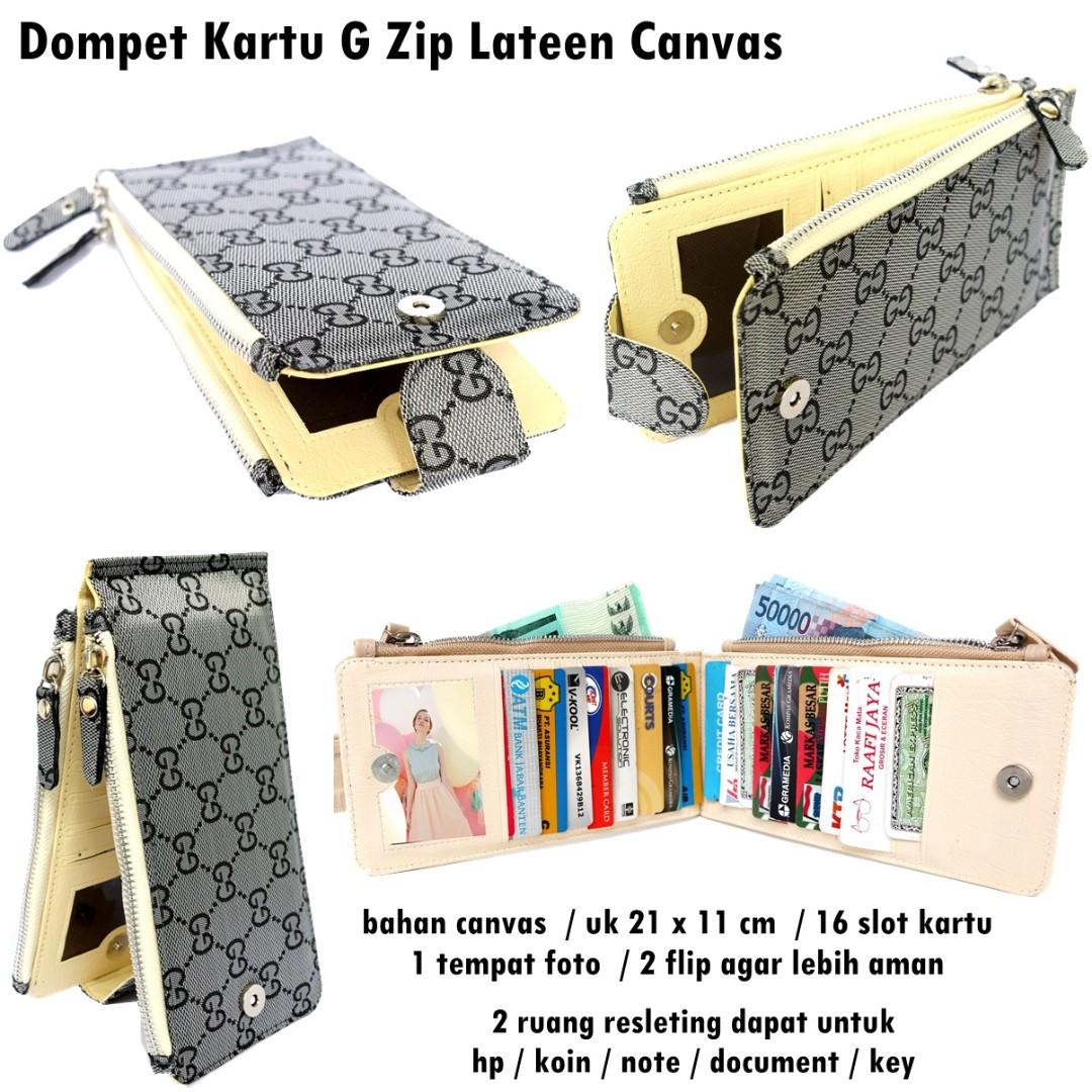 Dompet Branded Wanita Kartu Atm Dan Uang Grey Fesyen Wanita Tas Dompet Di Carousell