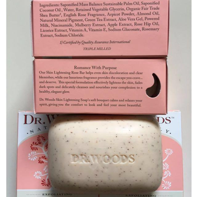 Dr Woods English Rose Soap Skin Lightening Black Soap Health Beauty Bath Body On Carousell