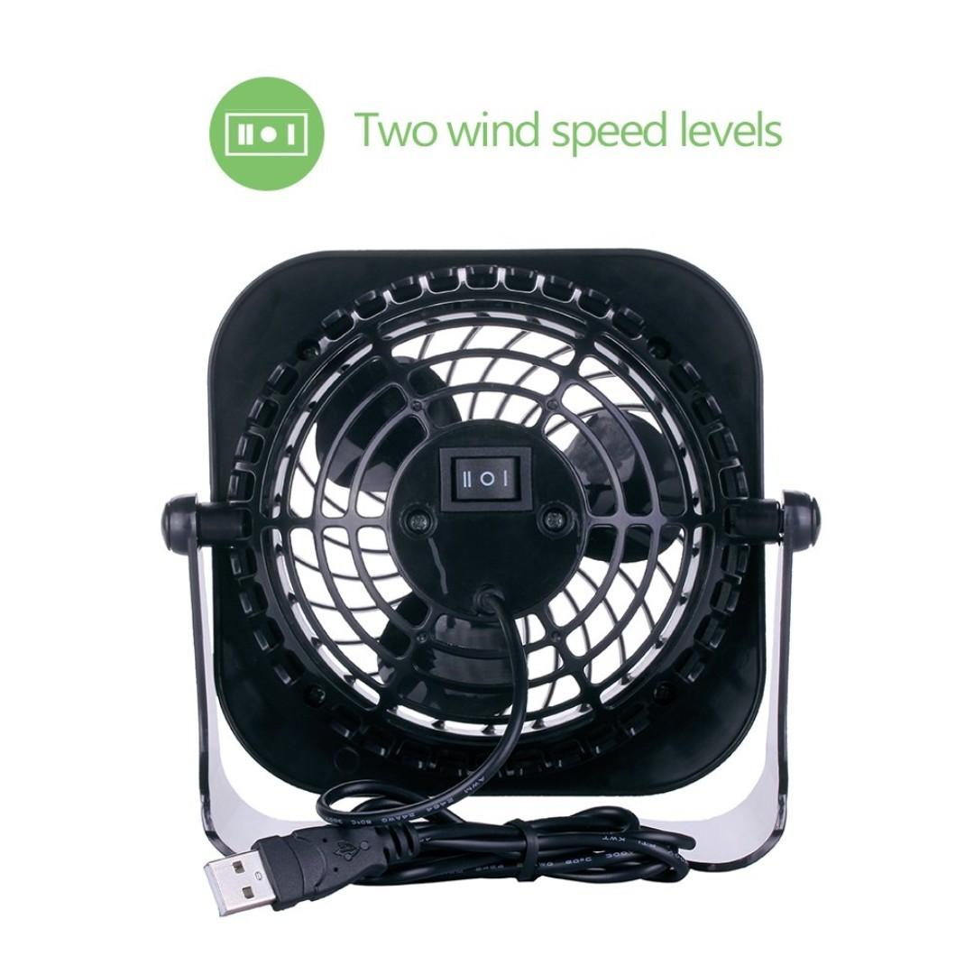 (F83) SENPAIC Mini Desk Fan Desktop Table Personal Fan(2 Speed,4 Inch