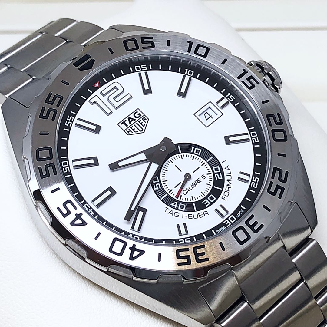 tag heuer formula 1 calibre 6 white