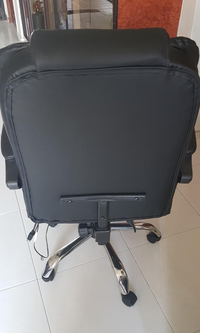 Full Leather Office chair/ Boss Chair with message function, Furniture ...