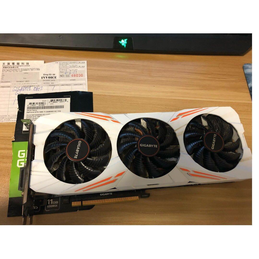 Gigabyte GeForce GTX 1080 Ti Gaming OC 11G, 電腦＆科技, 手提電腦