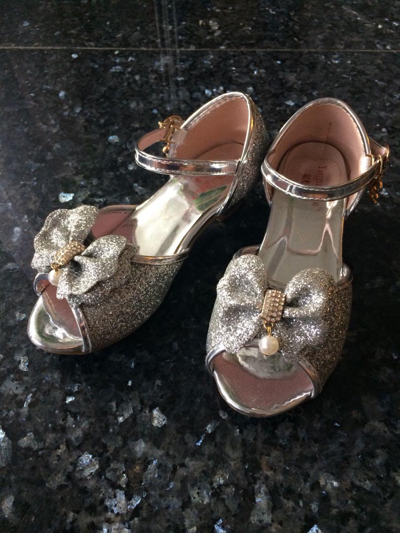 Girls silver heel shoes, Babies \u0026 Kids 