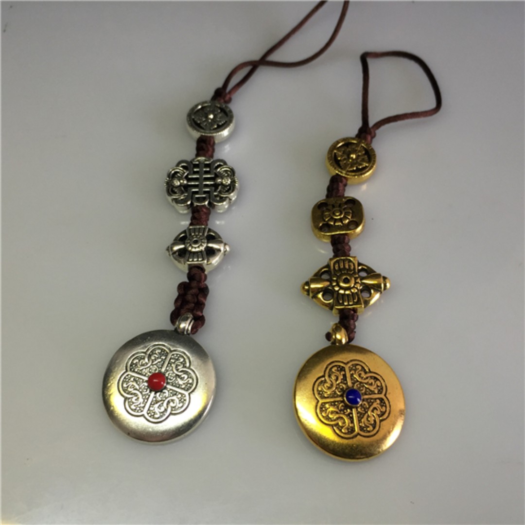Gold Silver Plated Palace Of Nine Halls Zodiac Charm Amulet