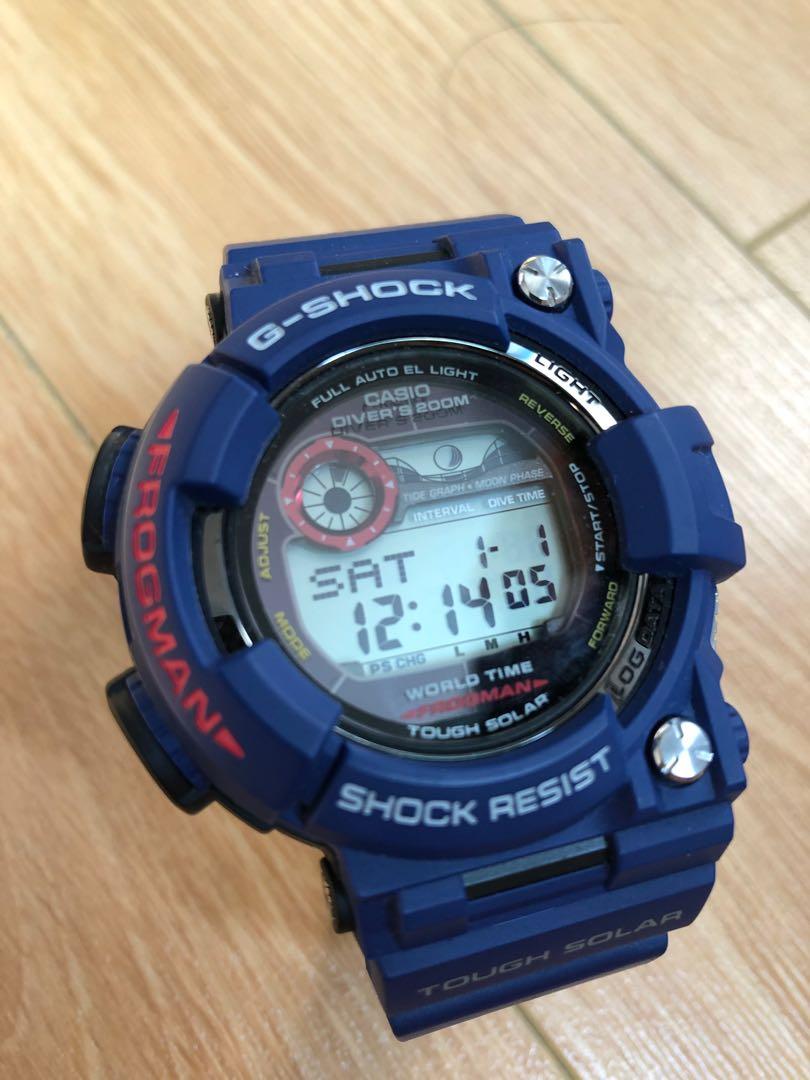 G shock frogman navy blue clearance