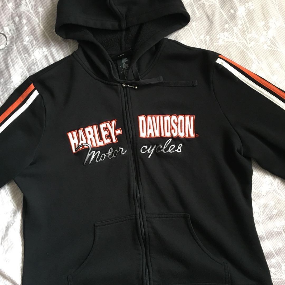 Harley Davidson Zip Up Sweater Women S Fashion Clothes On Carousell
