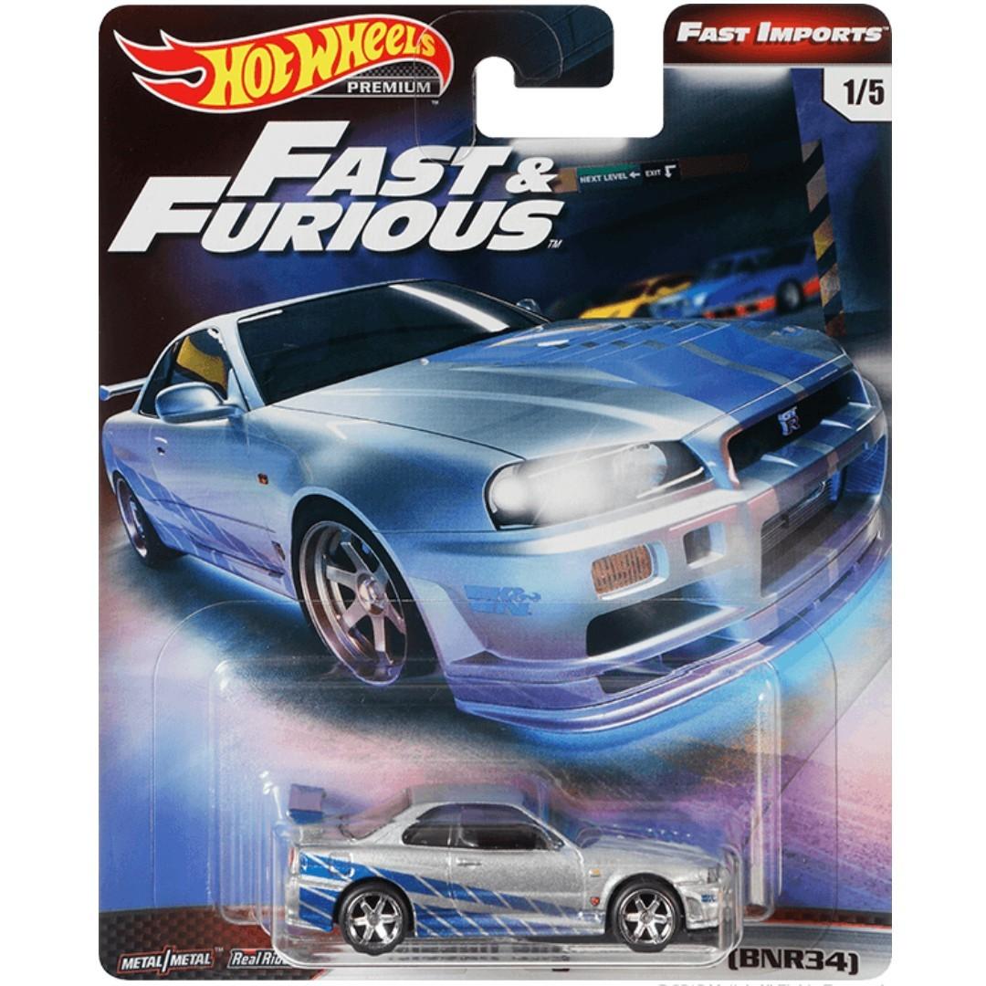 Hotwheels 2019 Fast & Furious Series Nissan Skyline GT-R (BNR34) 2 Fast 2  Furious Fast Imports Rare Hot Wheels, Hobbies & Toys, Toys & Games on  Carousell