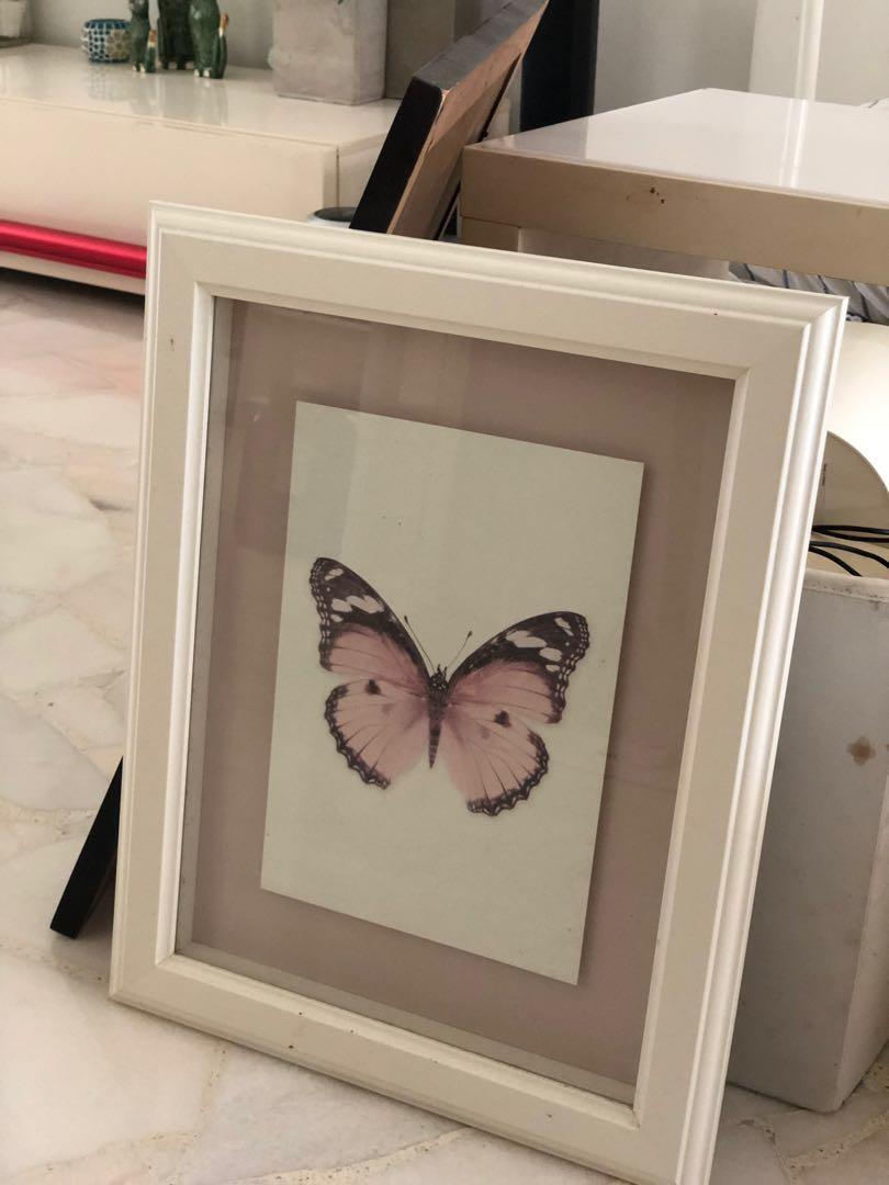 Ikea Frame Butterfly Dream Symbolizing Strengths Design Craft Art Prints On Carousell