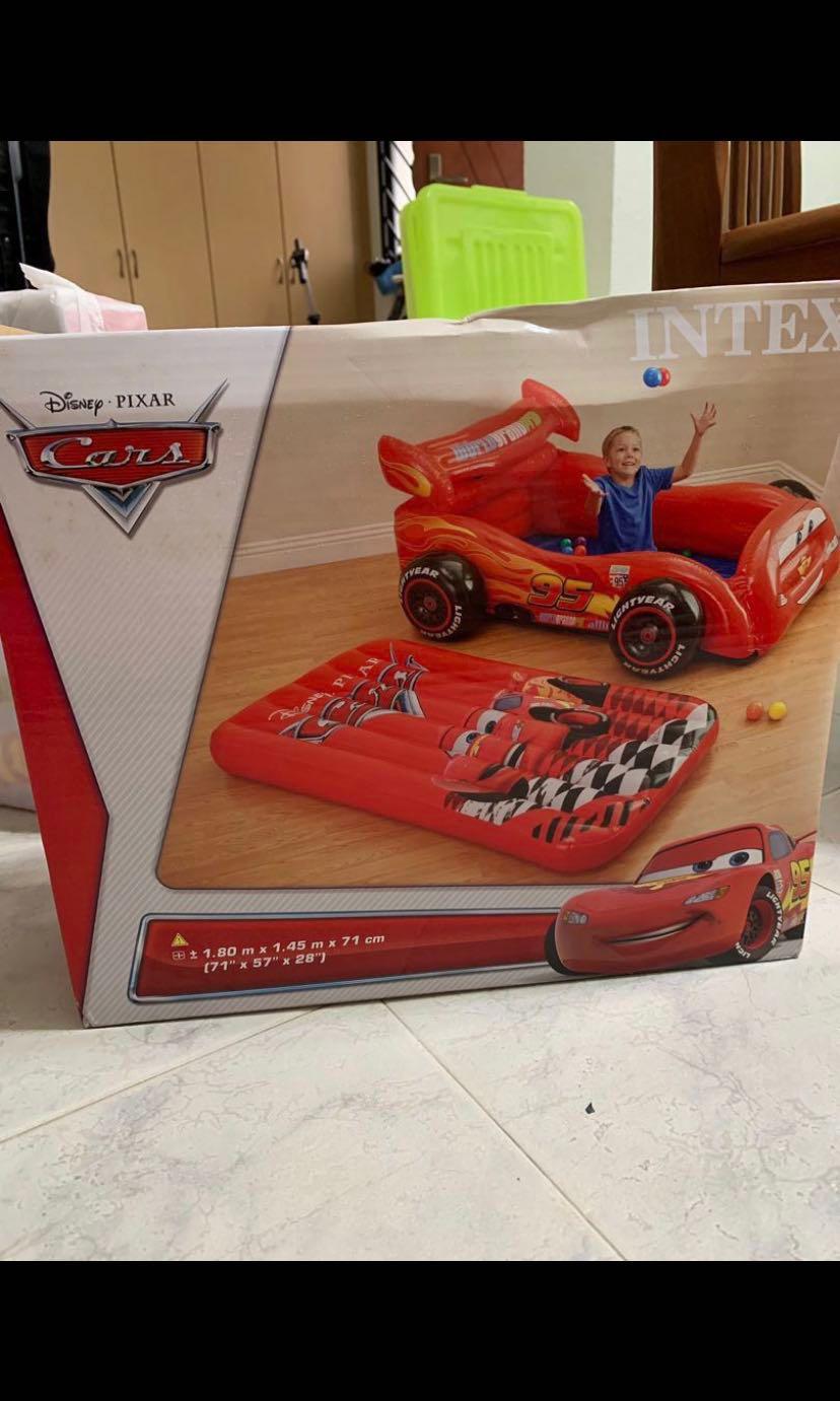 Intex inflatable lightning mcqueen ball pit, Hobbies & Toys, Toys