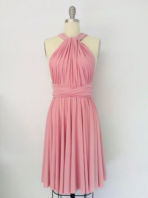 rose pink infinity dress