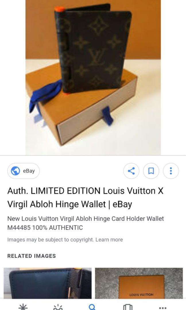 New! LOUIS VUITTON Virgil Abloh Portefeuille Hinge Wallet Monogram M67449