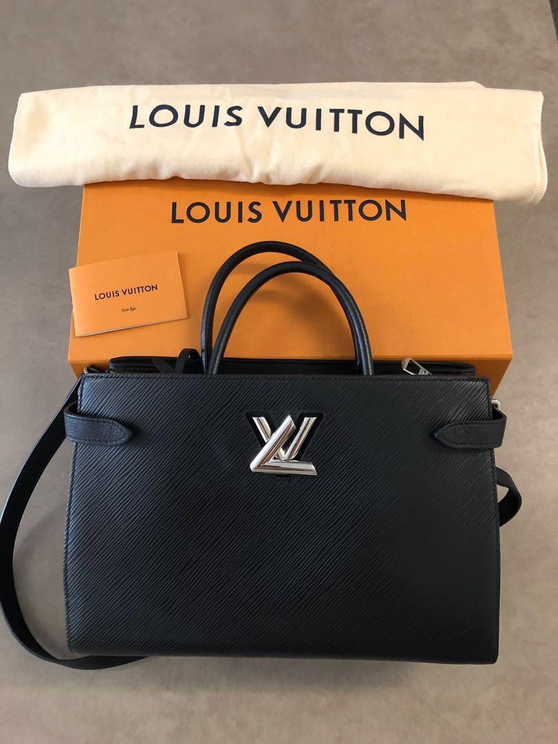 Louis Vuitton Black Epi Leather Twist Tote Bag Louis Vuitton