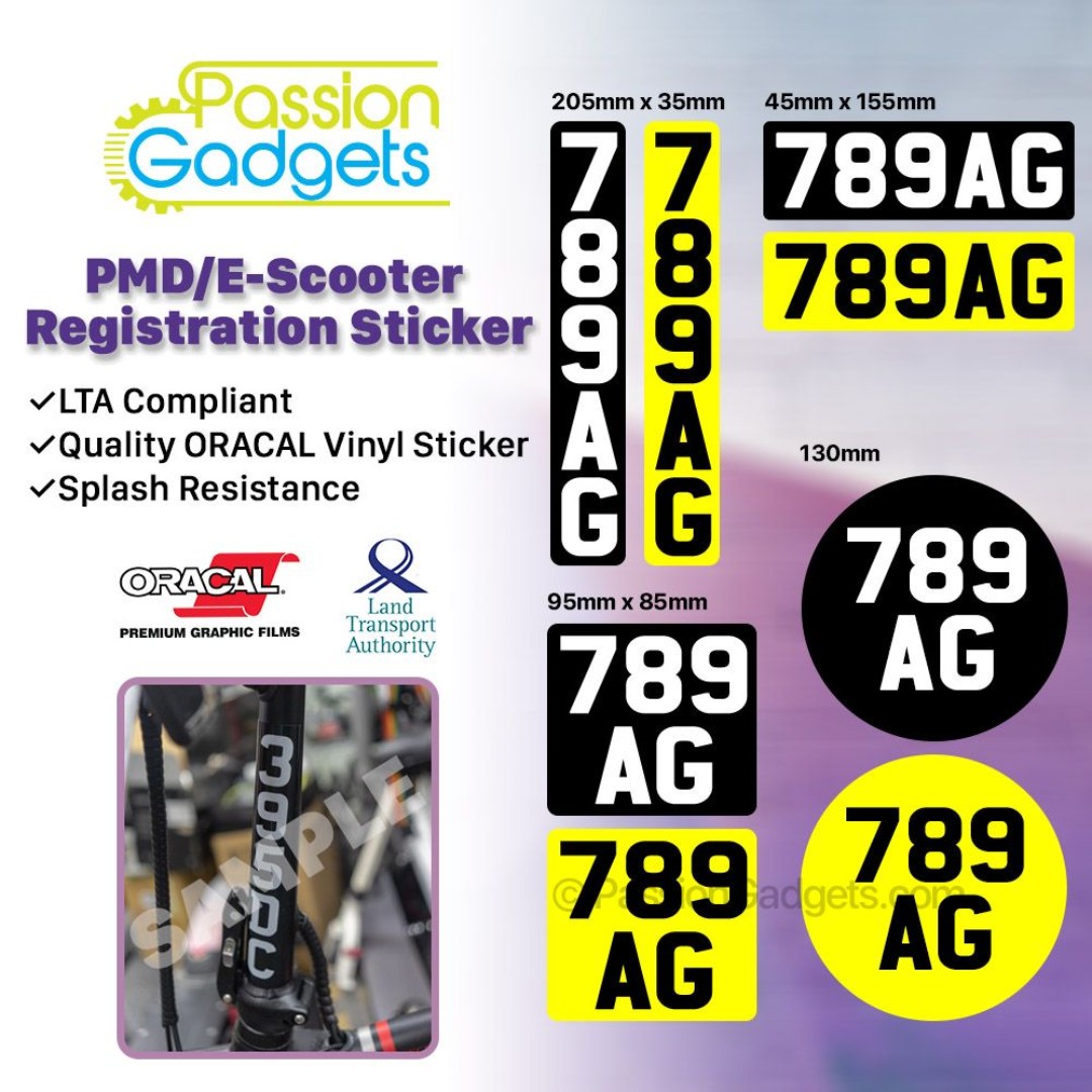 Black /& Yellow number 4 decals set of 3 95mm high stickers