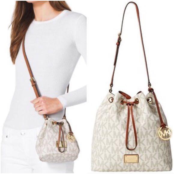 mk jules drawstring bag