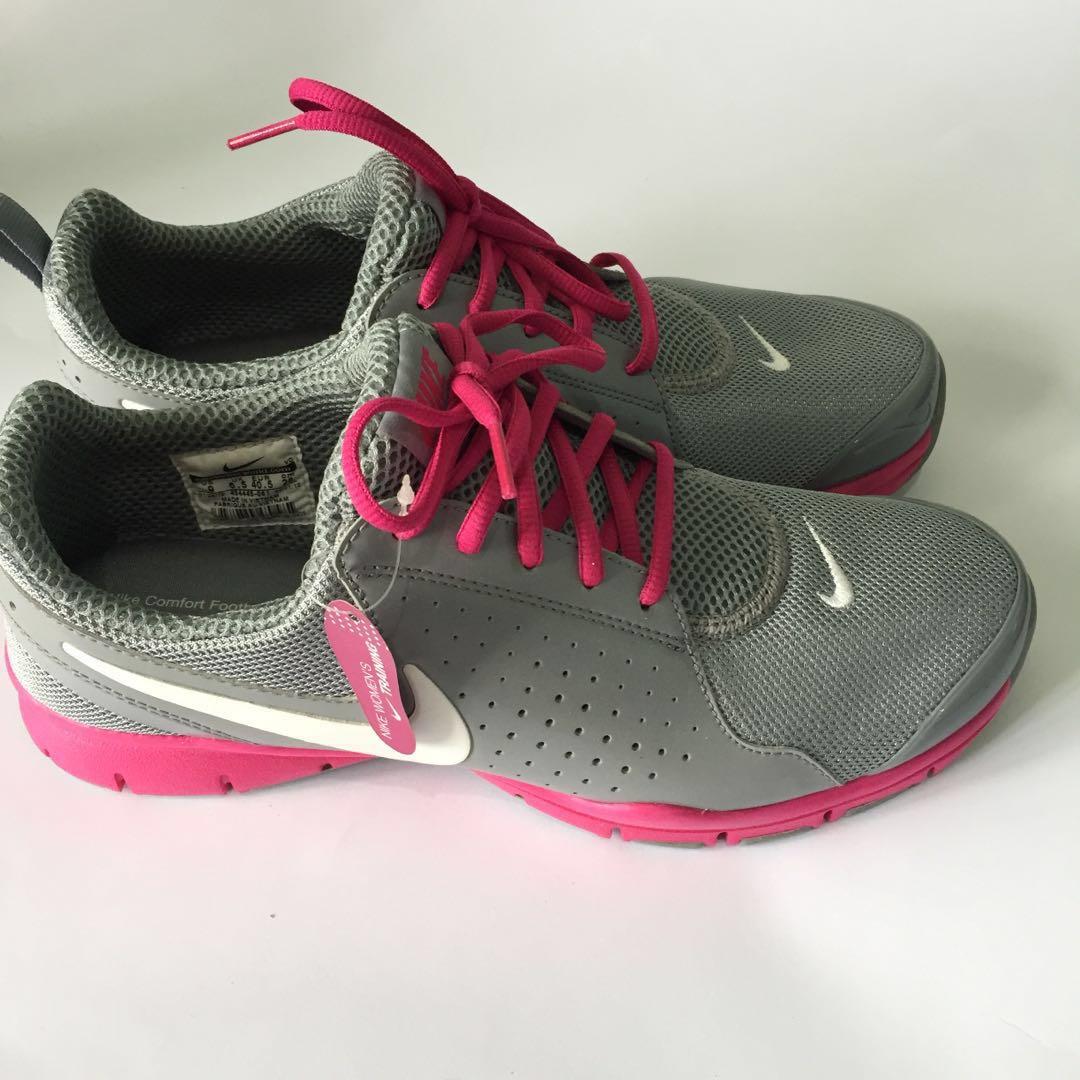 New Nike Grey Pink Comfort Footbed Shoes On Carousell