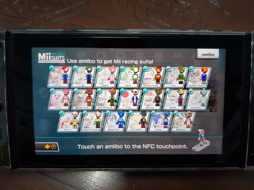 mario kart 8 deluxe amiibo