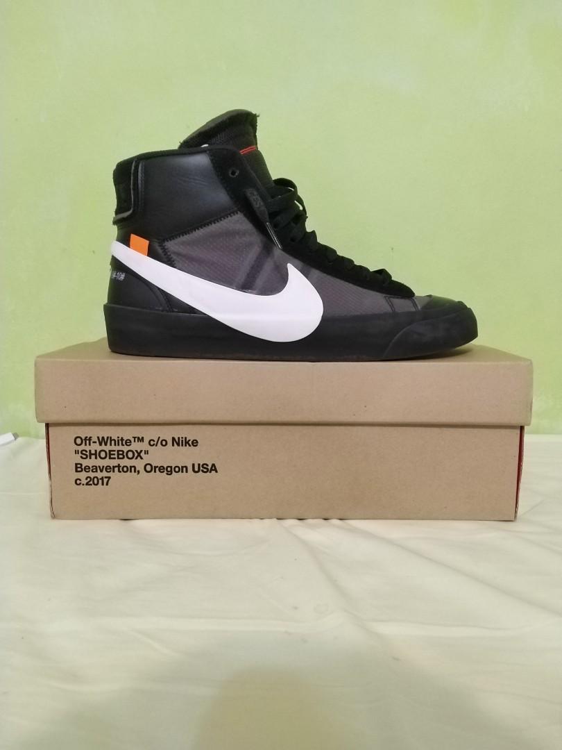 off white blazer zip tie
