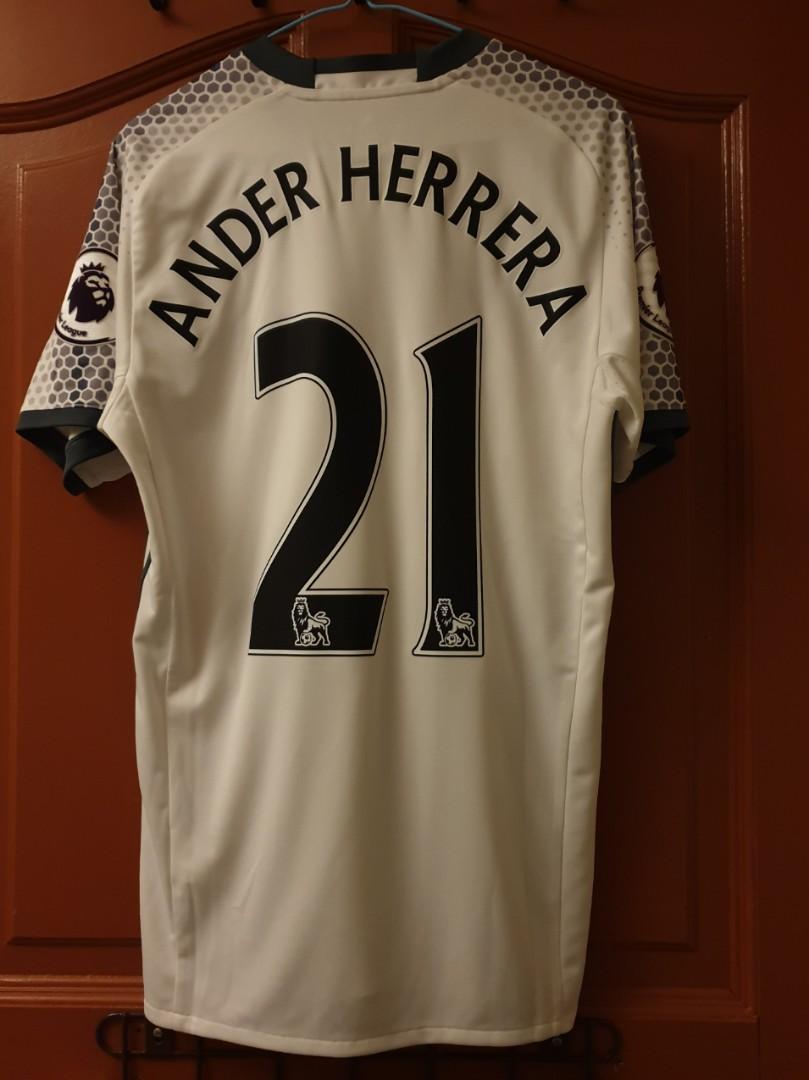 Official Adidas Climcool Manchester United Bpl 16 17 Third Kit Ander Herrera 21 Sports Sports Apparel On Carousell