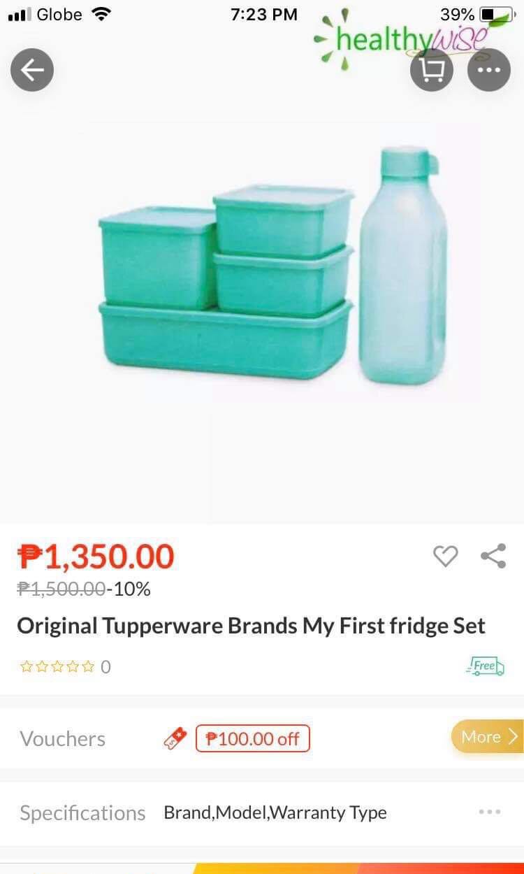 Original Tupperware Brands My first Fridge set, TV & Home Appliances