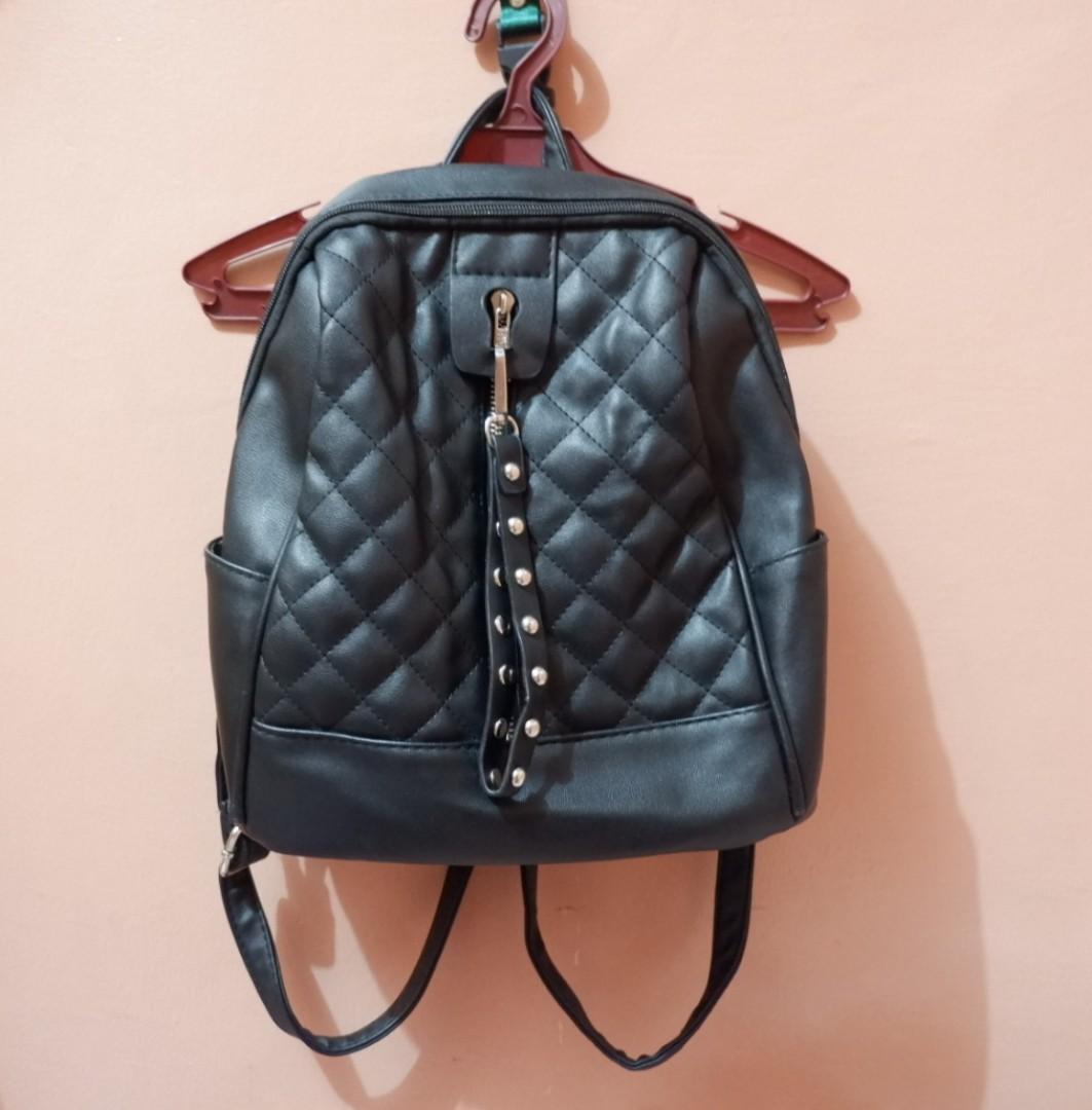 Parisian Backpack Leather, Women's Fashion, Bags & Wallets, Backpacks on  Carousell