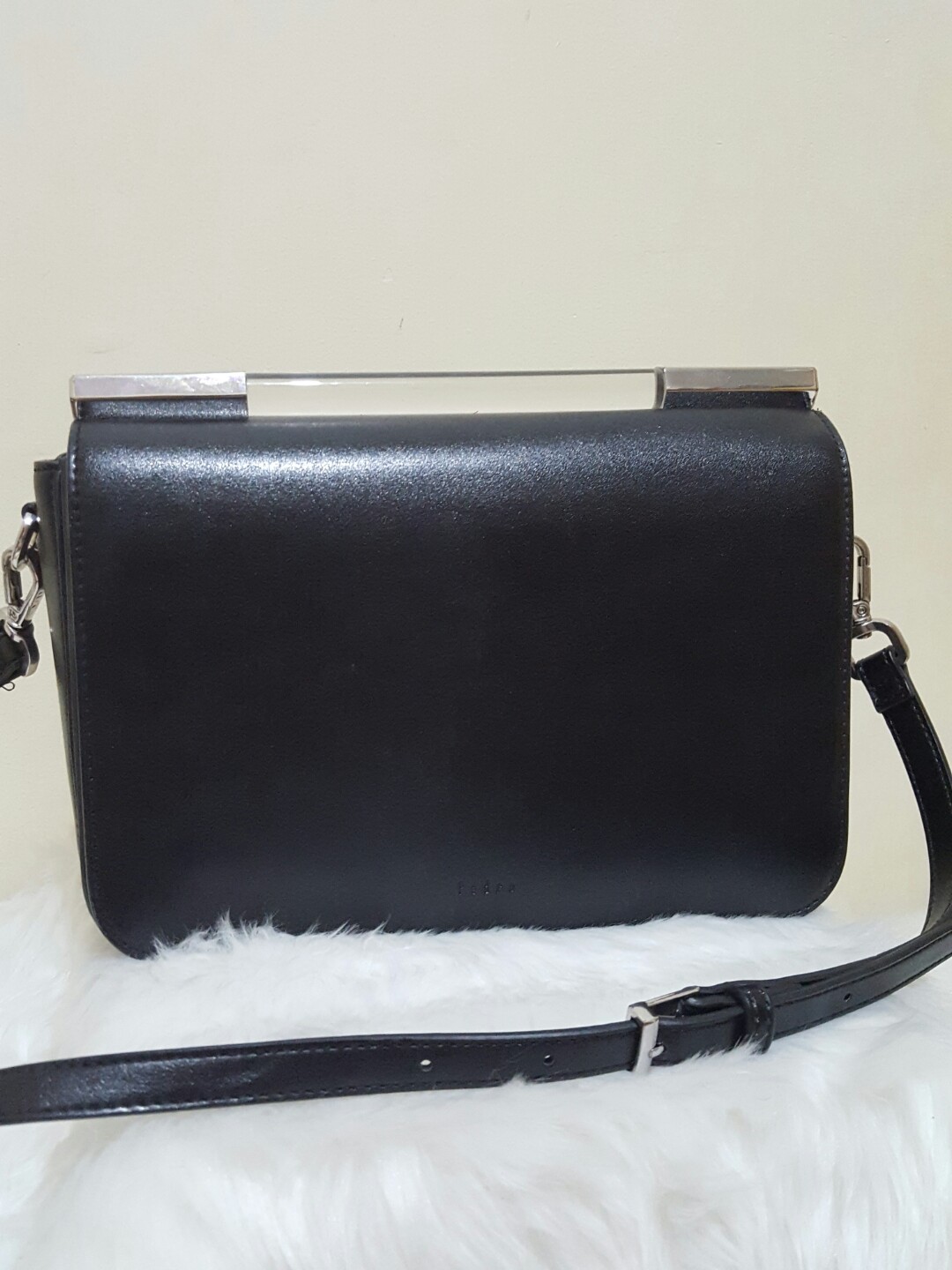 Pedro Black Leather Sling Bag w/ Glass Detail, Women's Fashion, Bags &  Wallets, Cross-body Bags on Carousell