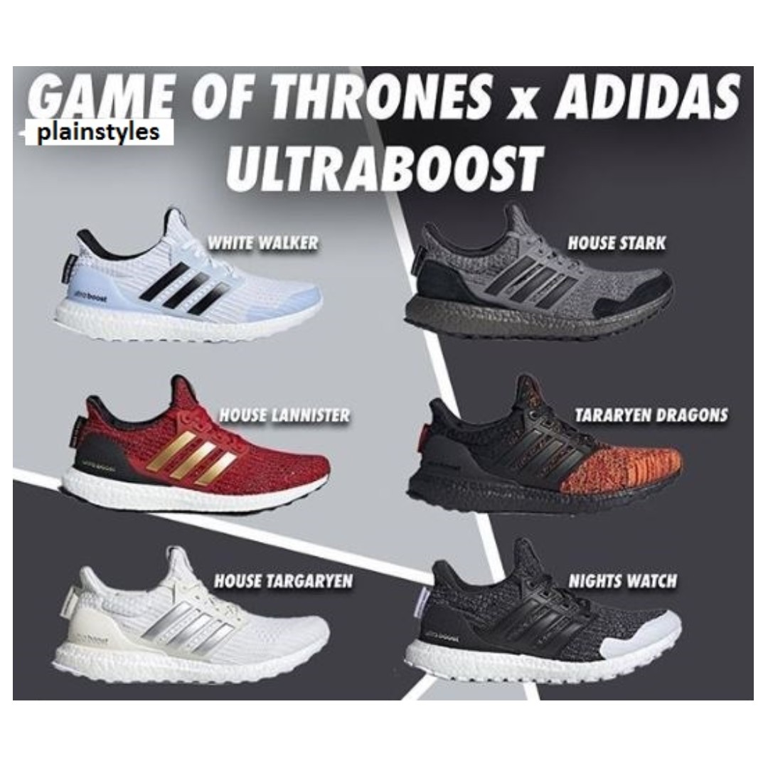 ultra boost house targaryen white