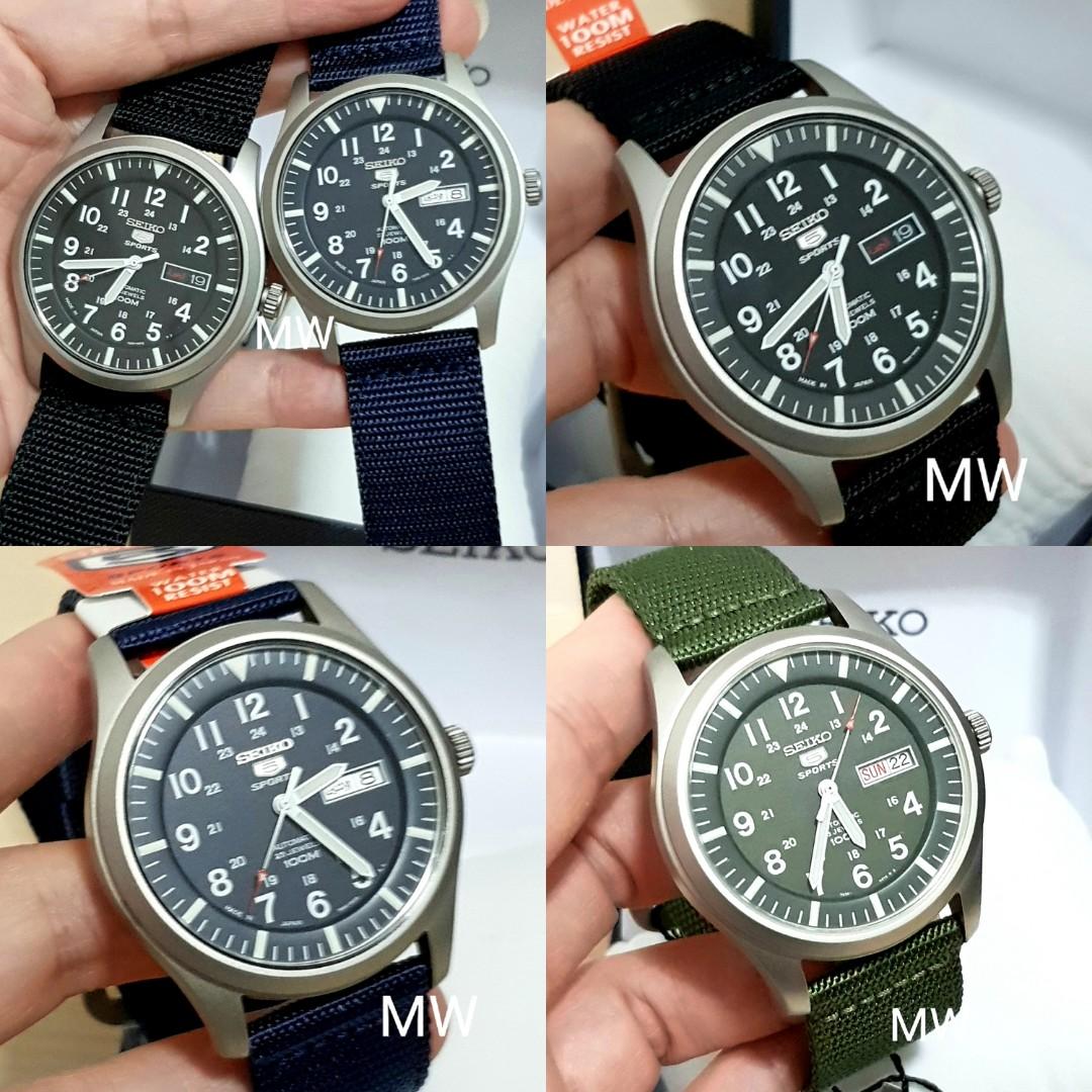 Seiko 5 Automatic Nylon Snzg Men Watch Japan Made Brand New Men S Fashion Watches On Carousell