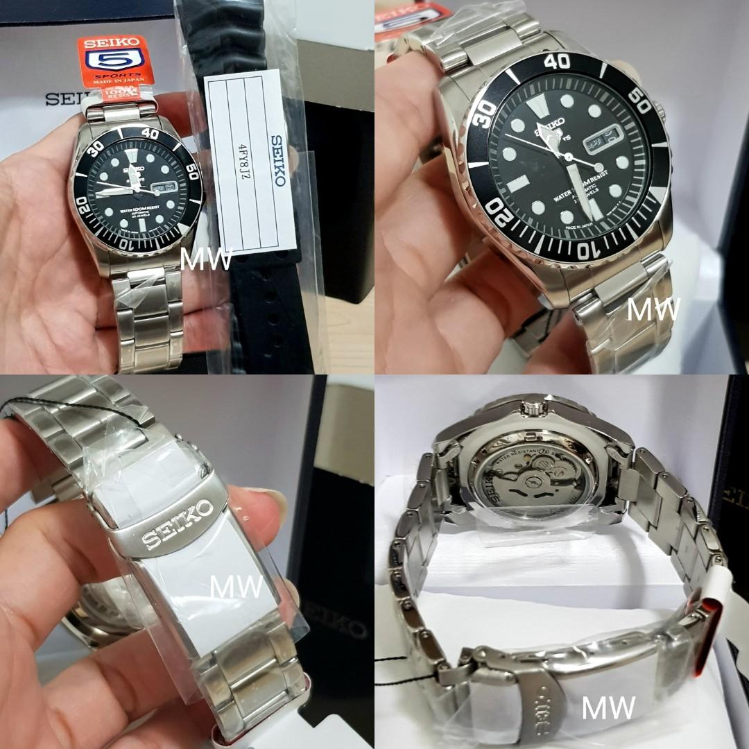 Seiko 5 Automatic Snzh17j Stainless Steel Free Original Rubber Strap Brand New Japan Made Men S Fashion Watches On Carousell