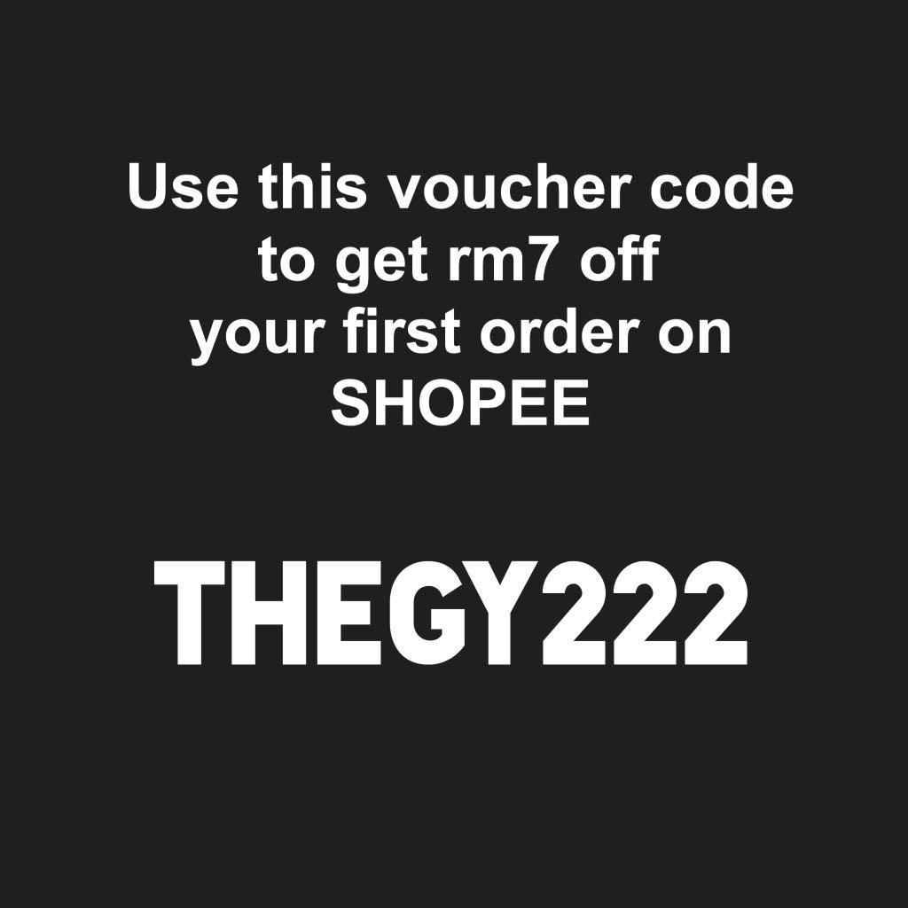 Shopee voucher code (Category: Other Tops) located in Kuala Lumpur. Submitted by gypsy.queen (Listing ID 220311527, Image 1). Description: THEGY222 Shopee voucher code.