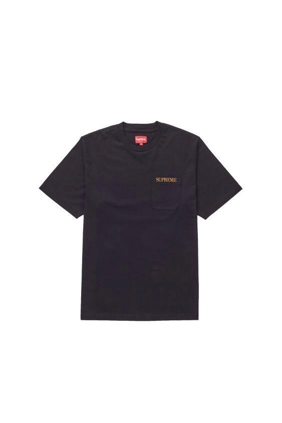 supreme embroidered pocket tee