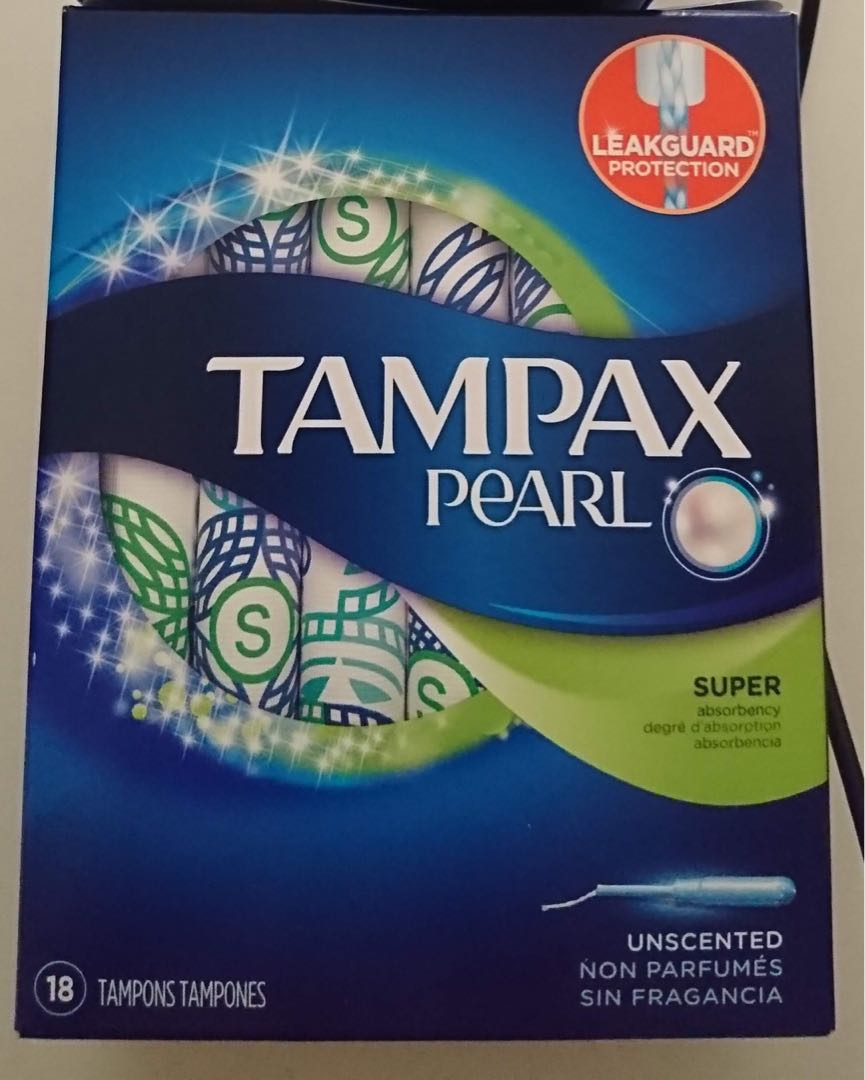 Tampax Pearl Super Absorbency Unscented Tampons Health Beauty