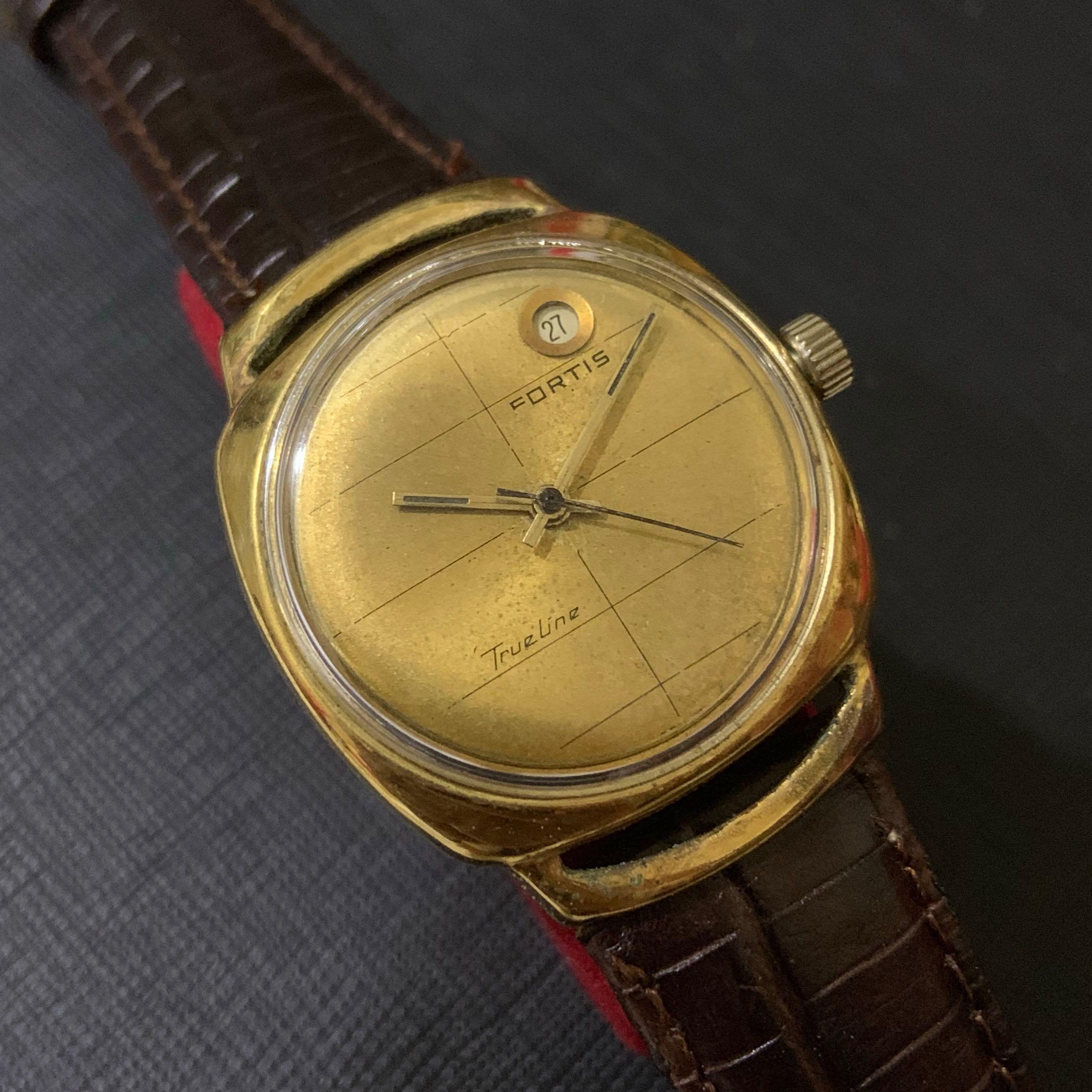 Vintage Fortis Trueline Watch Hobbies Toys Memorabilia
