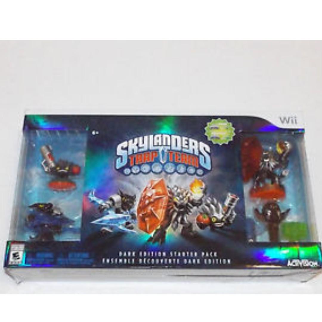 Wii Skylanders Trap Team Dark Edition Toys Games Video Gaming Video Games On Carousell Trap team is clearly intended simply to entertain, but kids need to think a bit to earn their fun. wii skylanders trap team dark edition