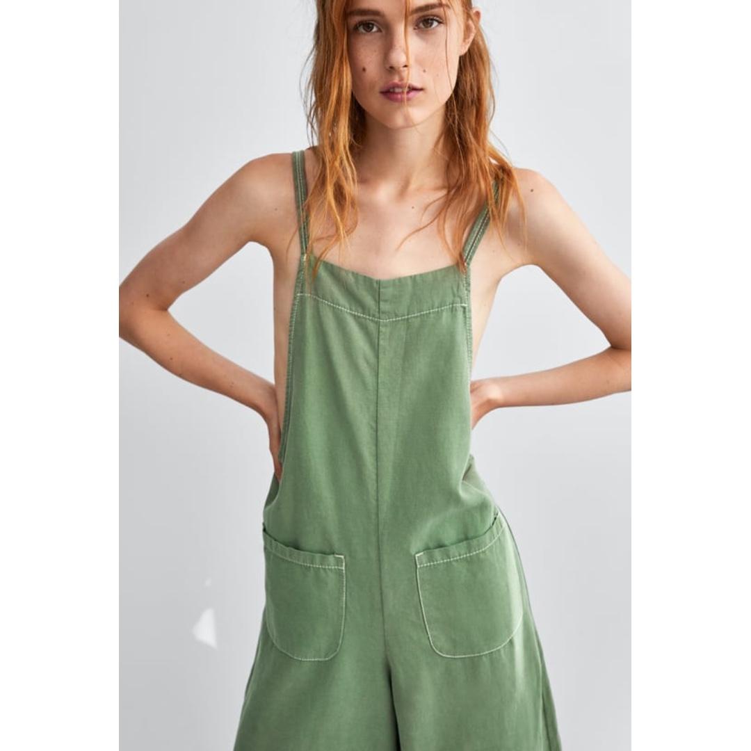 zara overall dress