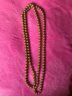 Gold Pearl Necklace
