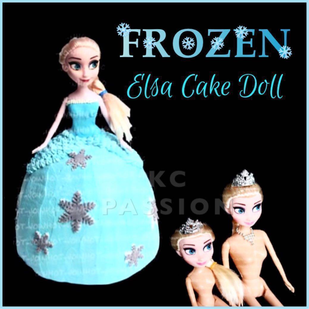 Frozen Elsa Cake Doll Topper Design Craft Others On Carousell
