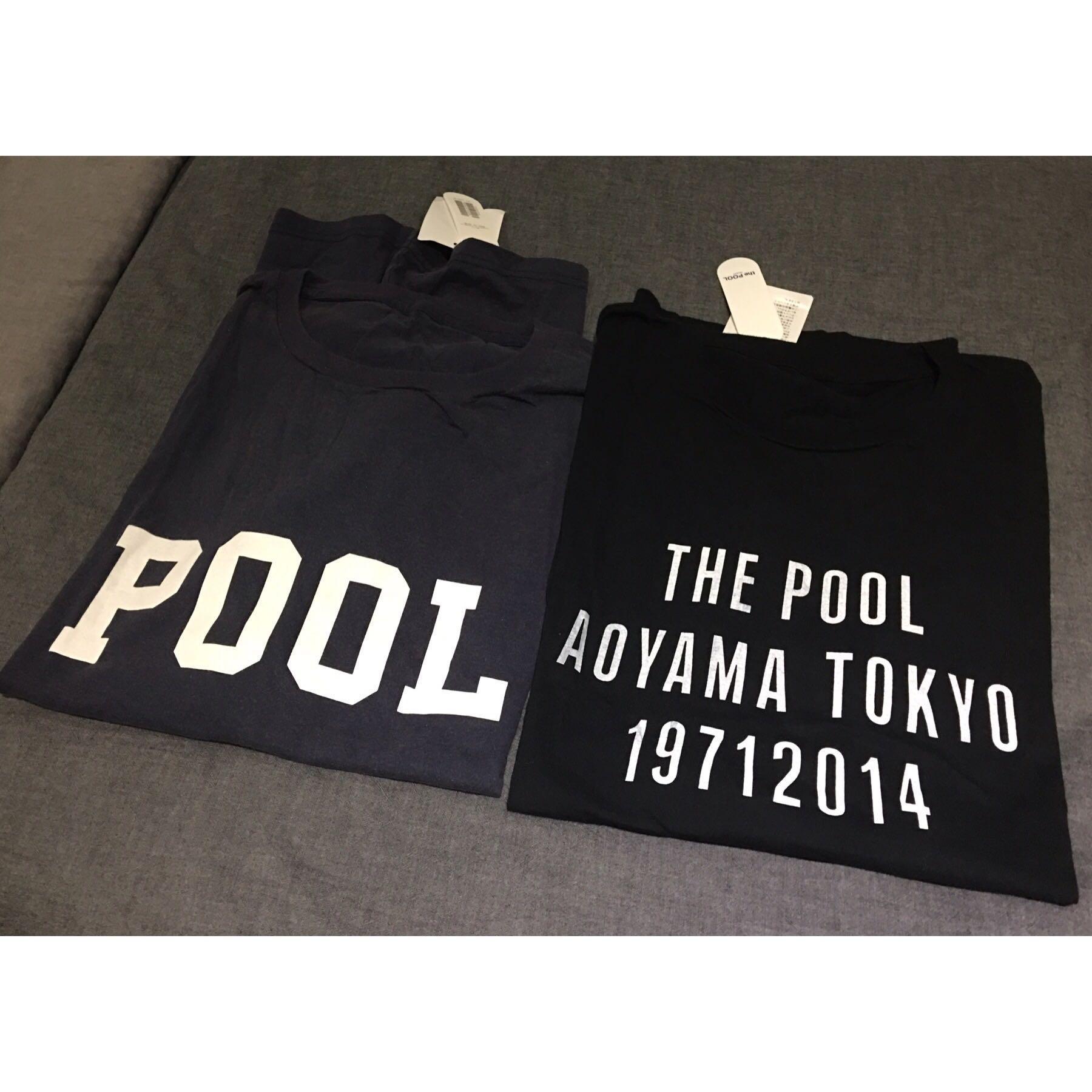 正品Pool Aoyama T shirt x2 藤原浩Fujiwara Hiroshi fragment, 男裝