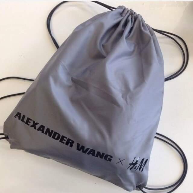 Sale Alexander Wang X H M Drawstring Bag Luxury Bags Wallets On Carousell