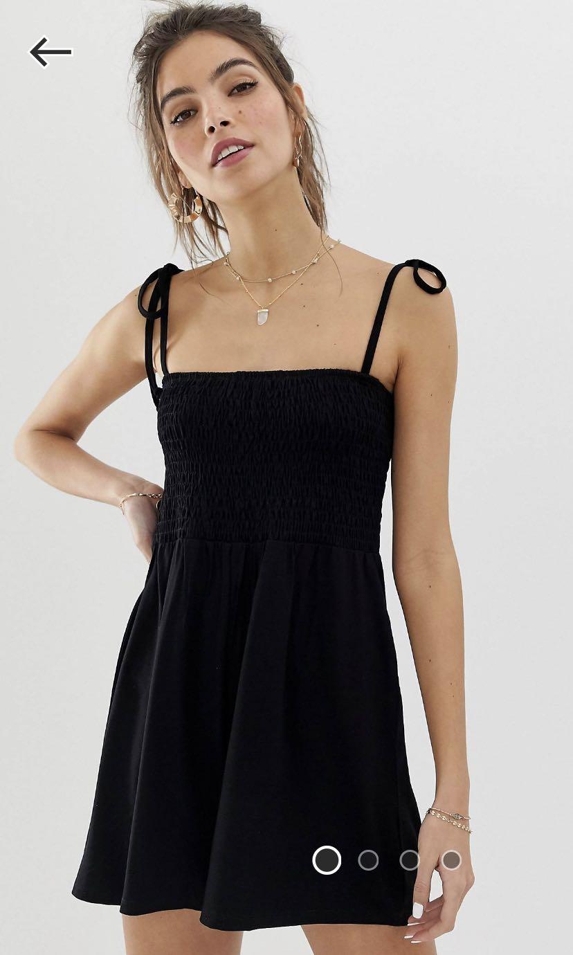 asos black playsuit