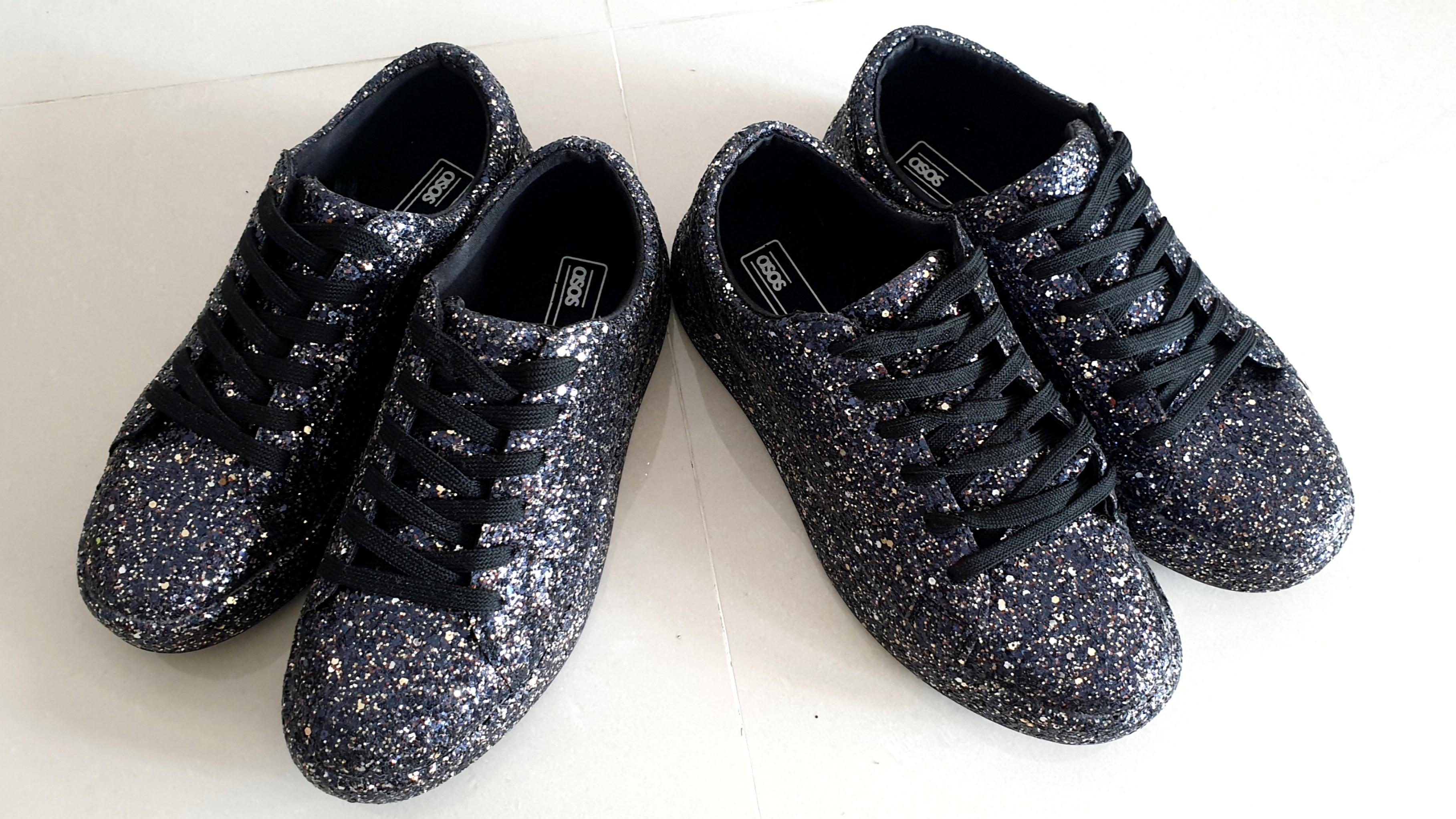 asos glitter trainers