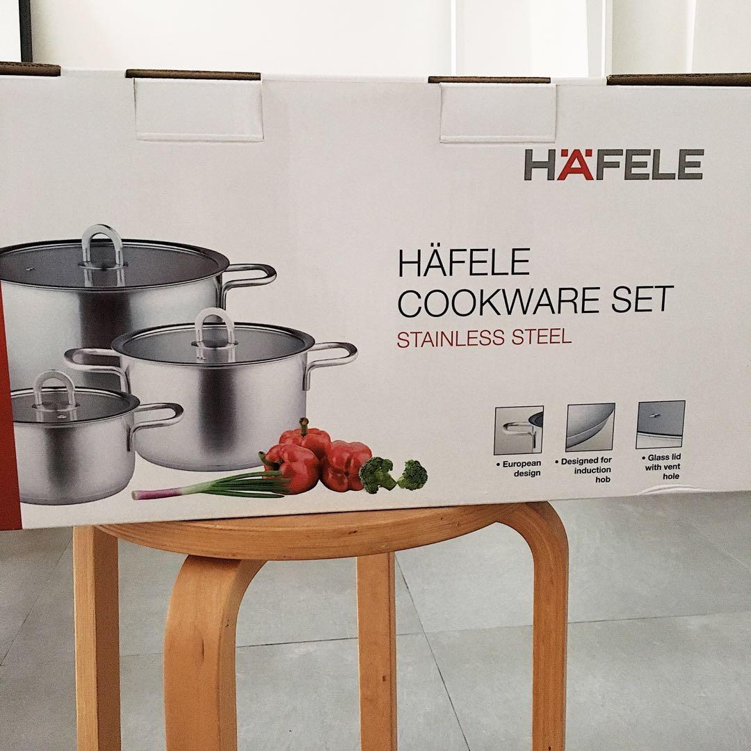 [BNIB] Hafele Premium German Cookware Set + Saucepan, Furniture & Home