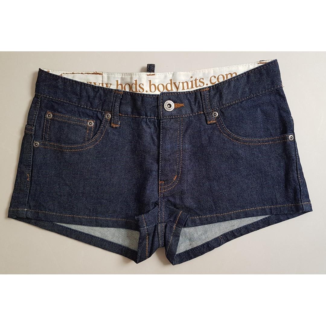 non stretch denim shorts